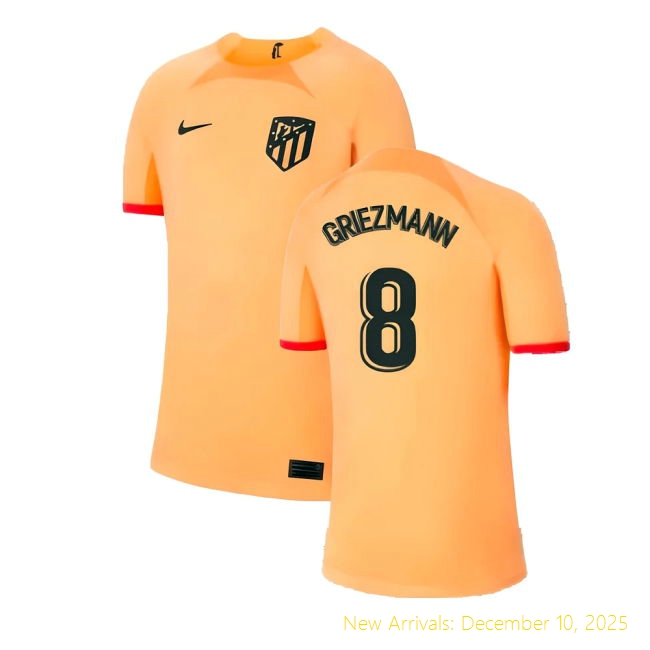 2022-2023 Atletico Madrid Performance Third Shirt (Kids) (GRIEZMANN 8)