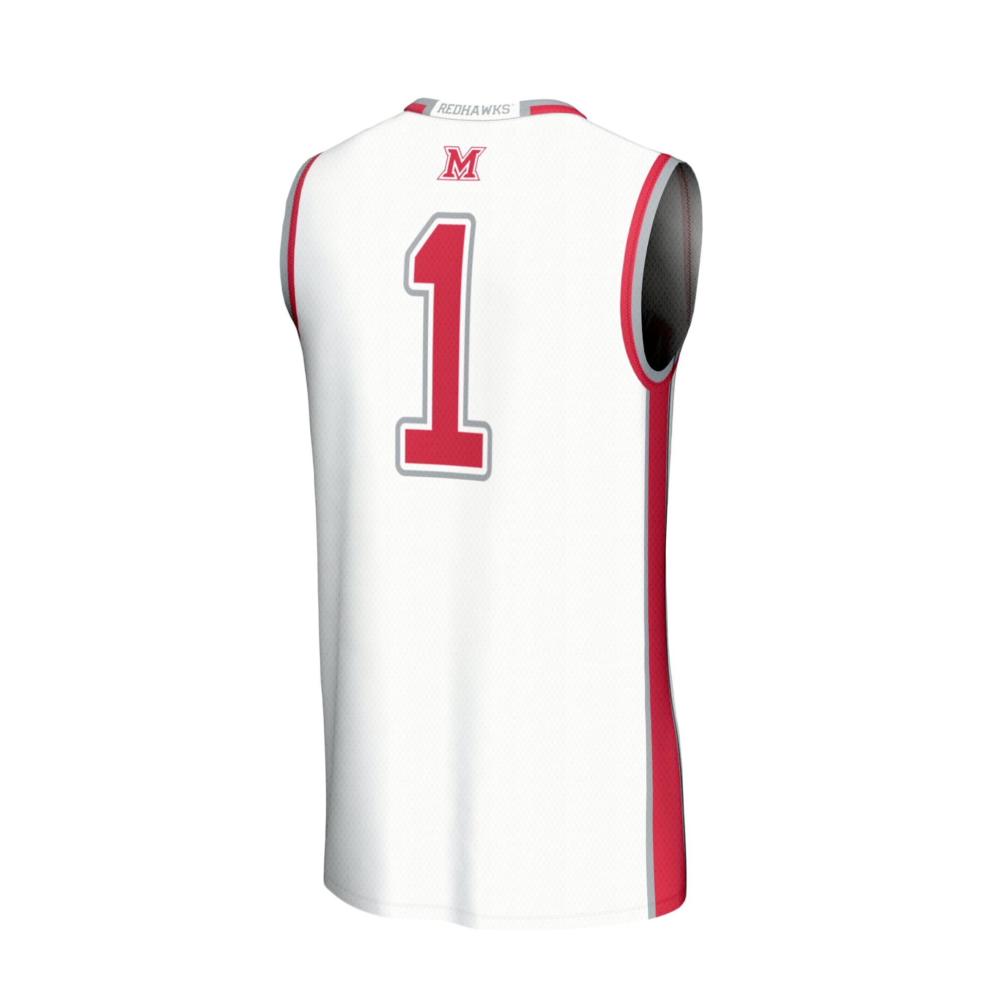 #1 Miami University RedHawks GameDay Greats Unisex Lightweight Collegiate Basketball Fashion Jersey - White