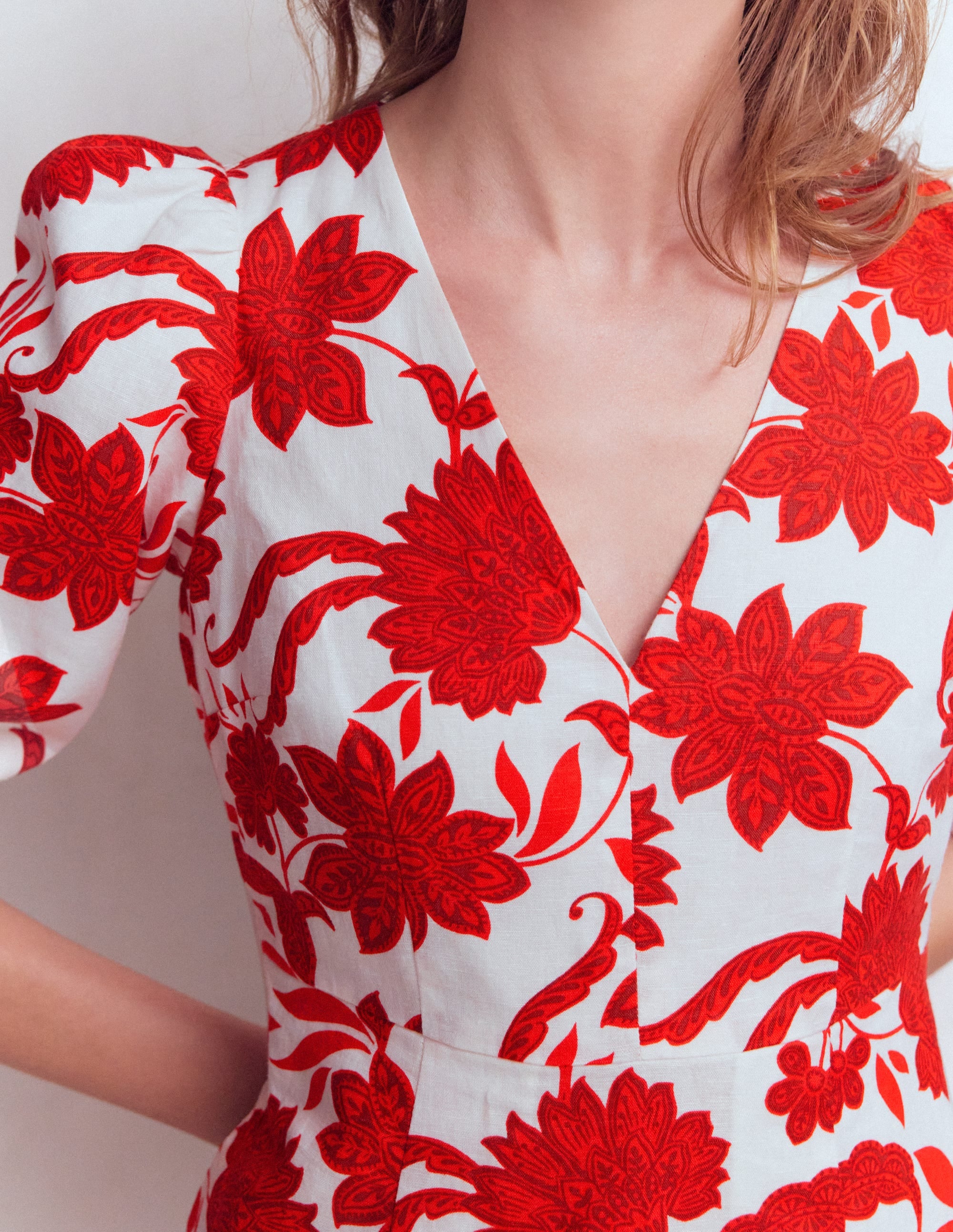 Marla Linen Blend Short Dress