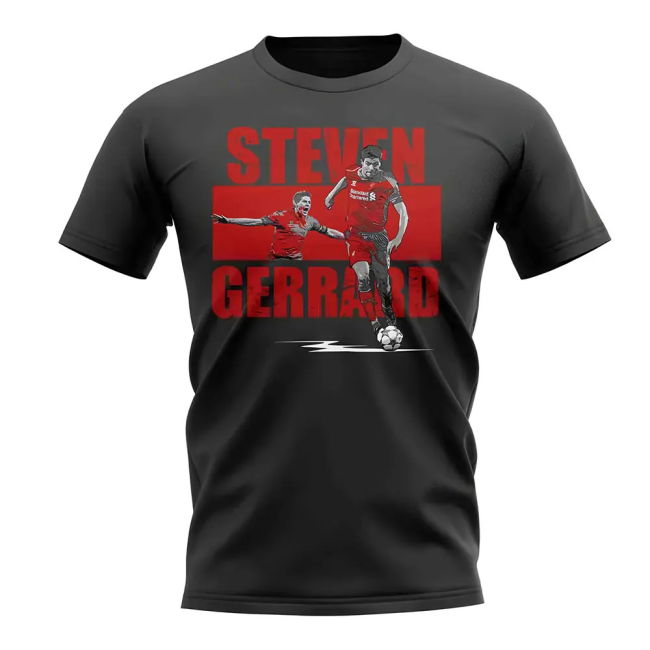 Durable 2025-2026 Football Team T-shirt Gerrard With Classic Design -