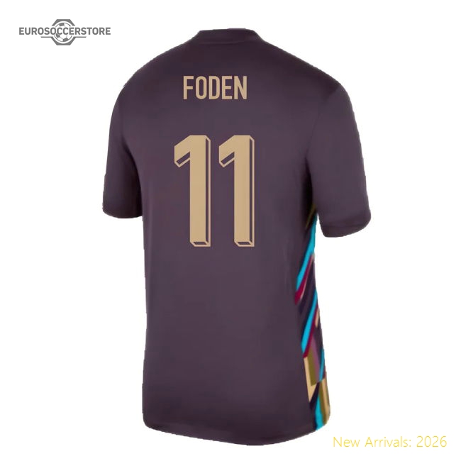 England Away Kit 2024-2025 Fan Style Jersey Stadium Approved