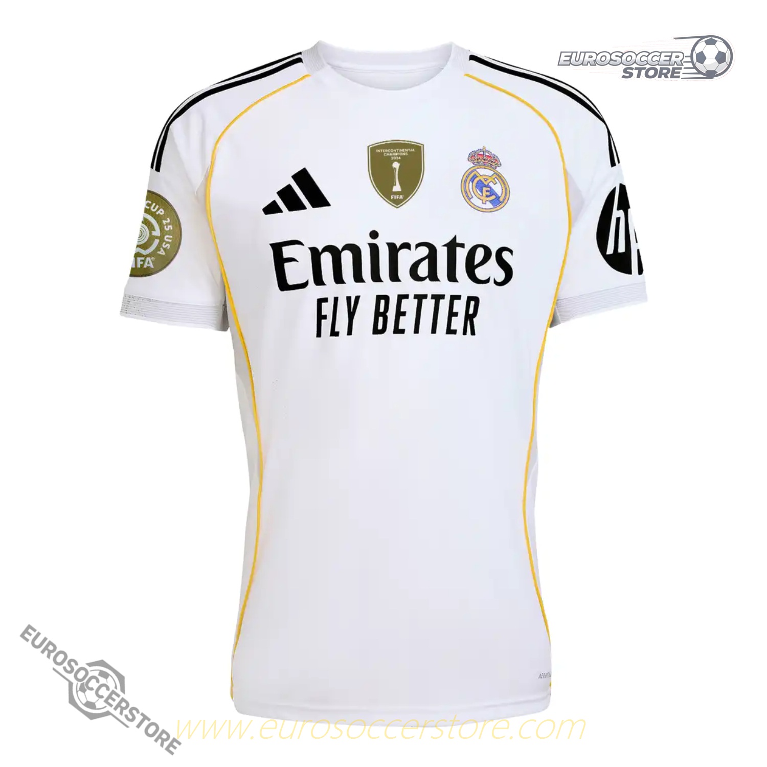 Real Madrid 25-26 Club World Cup Home Football Jersey (with Patch)