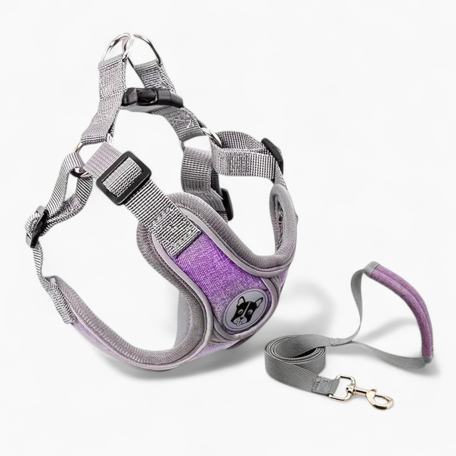 French Bulldog Snugwalk Frenchie Adjustable Harness Leash Set –