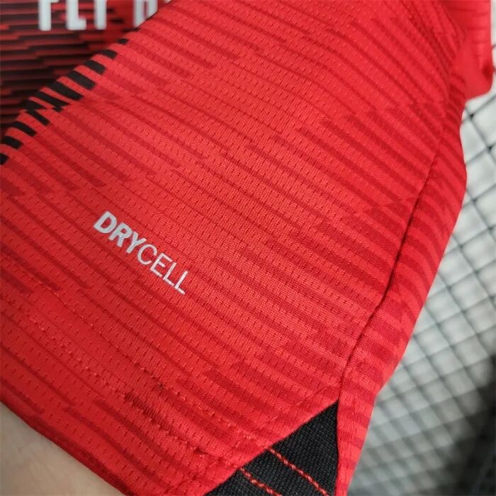 Moisture Wicking Kids AC Milan 2324 Home Kit ShirtShorts