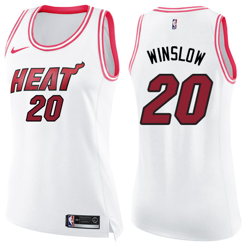 MIA Justise Winslow #20 Premium 2024 Icon NBA Swingman Jersey White