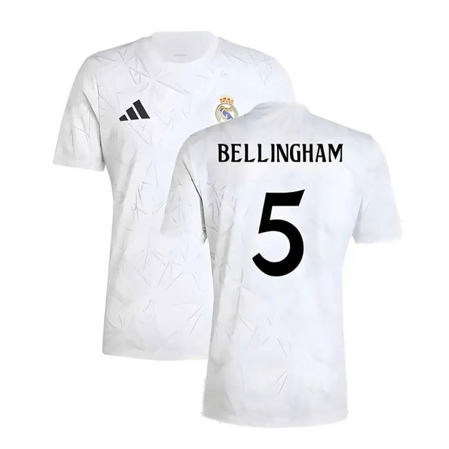 Authentic 2024-2025 Real Madrid Football Shirt With Vintage Design -