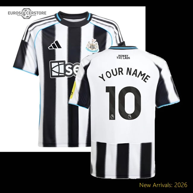 Newcastle United 2024-25 Home Fan Version For Kids Name) Game Day Jersey