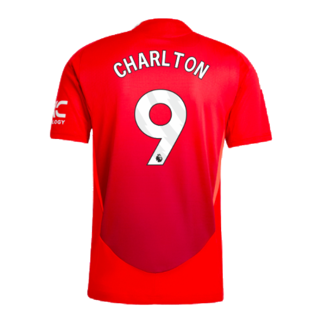2024-2025 Man Utd Authentic Home Jersey (Charlton 9)