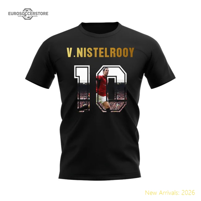 Premium Ruud Van Nistelrooy Name And Number Manchester United T-shirt