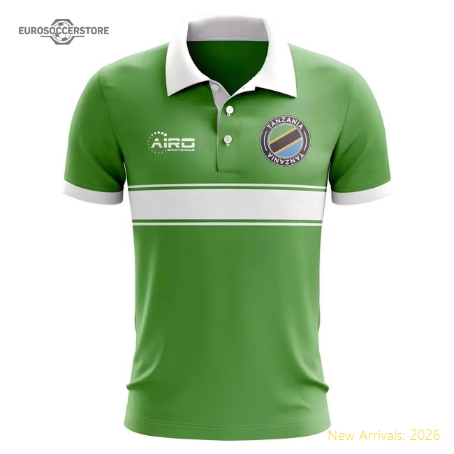 Tanzania Concept Stripe Polo Game Day Jersey Ready