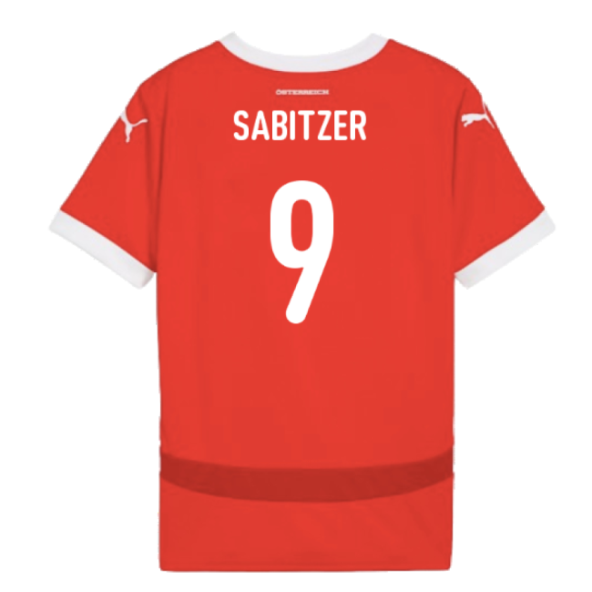 Sabitzer 9 2024-2025 Austria NT Home Uniform (Kids)