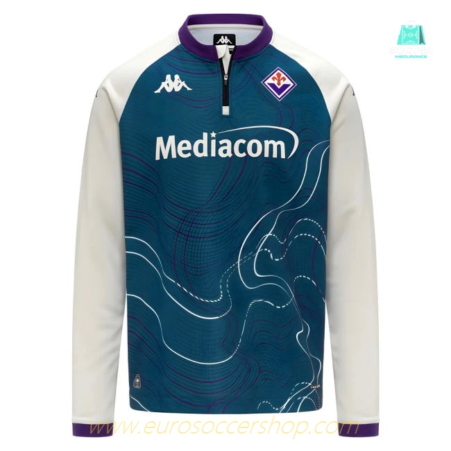 2025-2026 Fiorentina Pre Match Sweat Top (Turquoise)