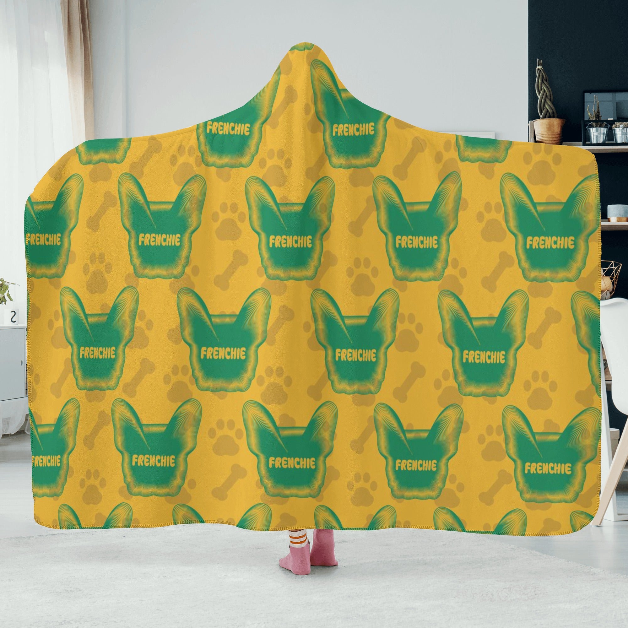 French Bulldog Gizmo Hooded Blanket Practical Pet Supply