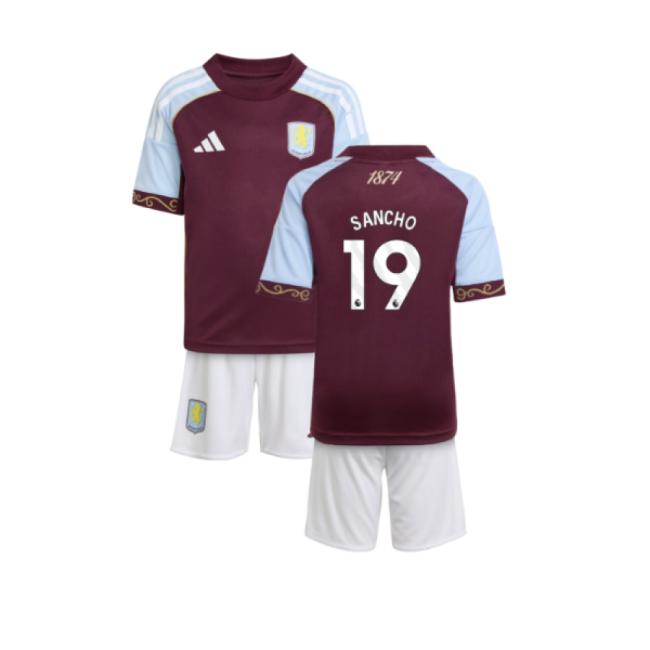 2025-20 Aston Villa Home Jersey Sancho #19 Edition L M S