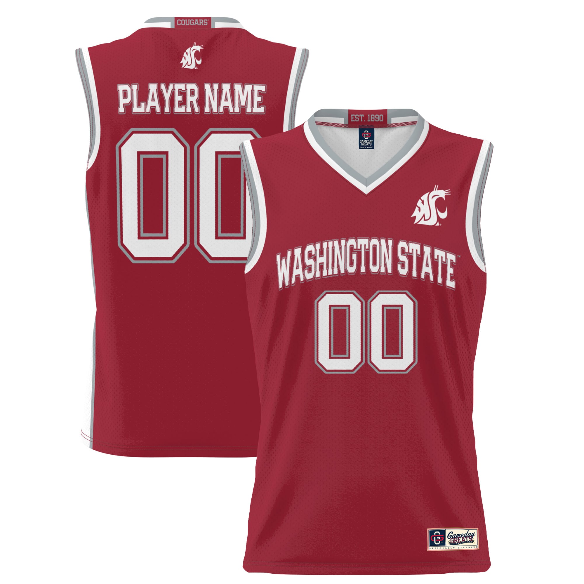 [NJP] Washington State Cougars GameDay Greats Youth NIL Pick-A-Player Lightweight Women's Basketball Jersey - Crimson