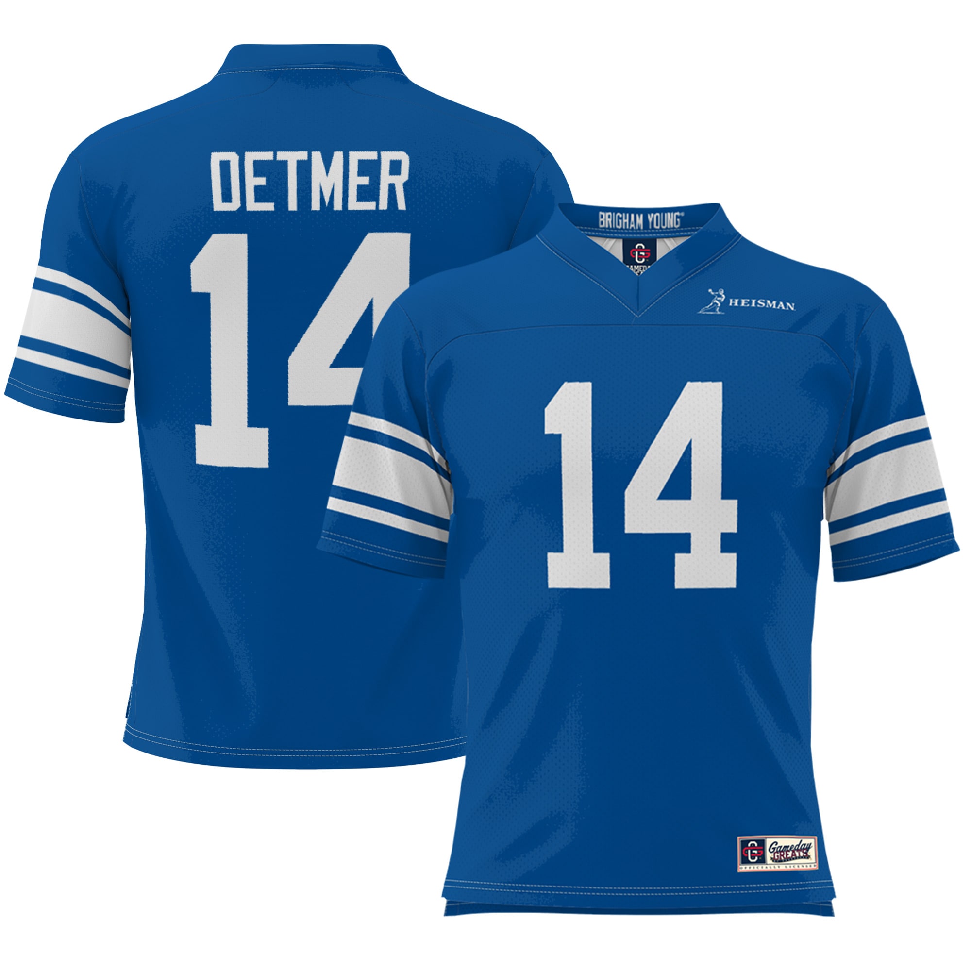 Ty Detmer BYU Cougars Youth Heisman 2026 Season Football Jersey - Royal