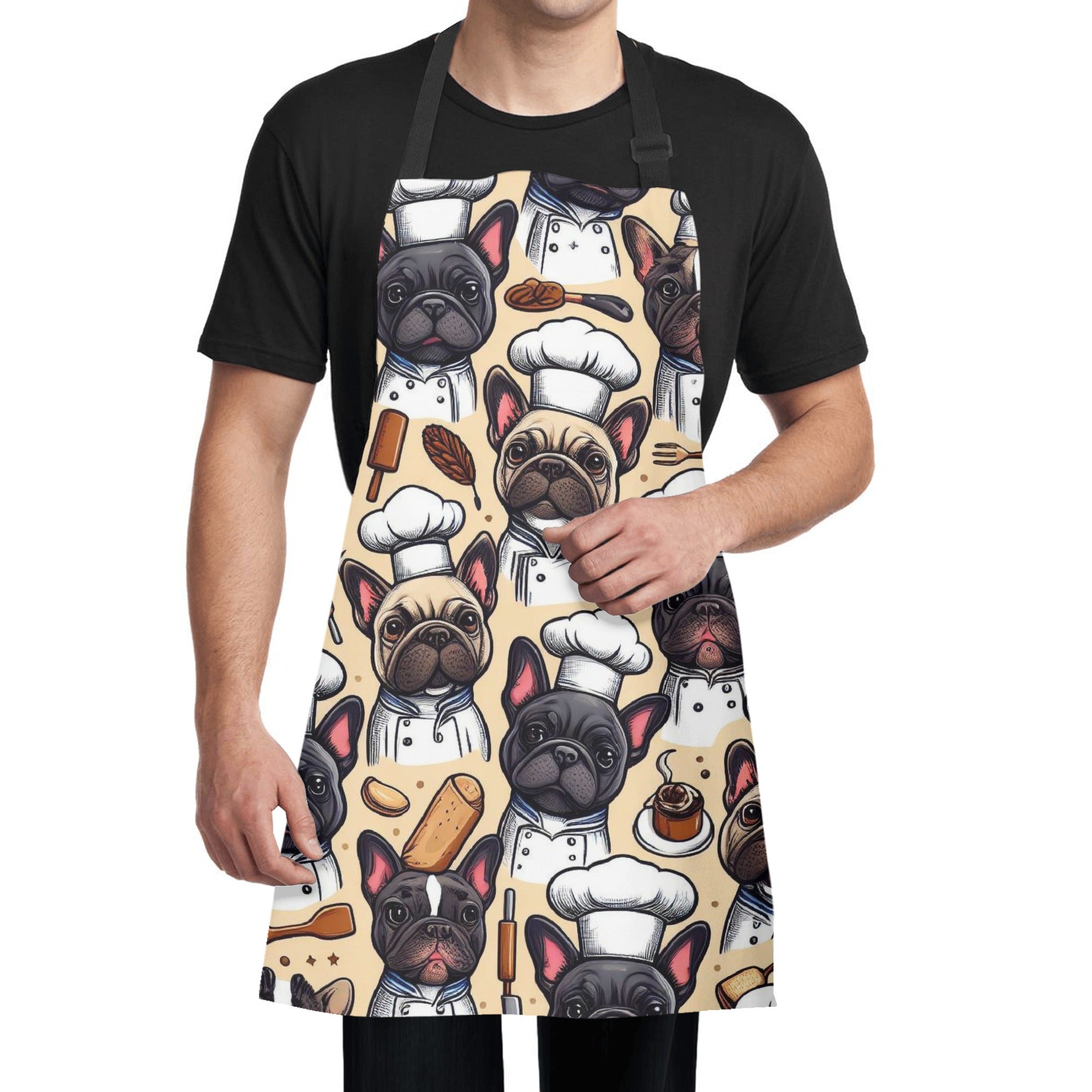 Frenchie-Fan Trendy Durable Hazel - Apron as a Gift for Daily Use