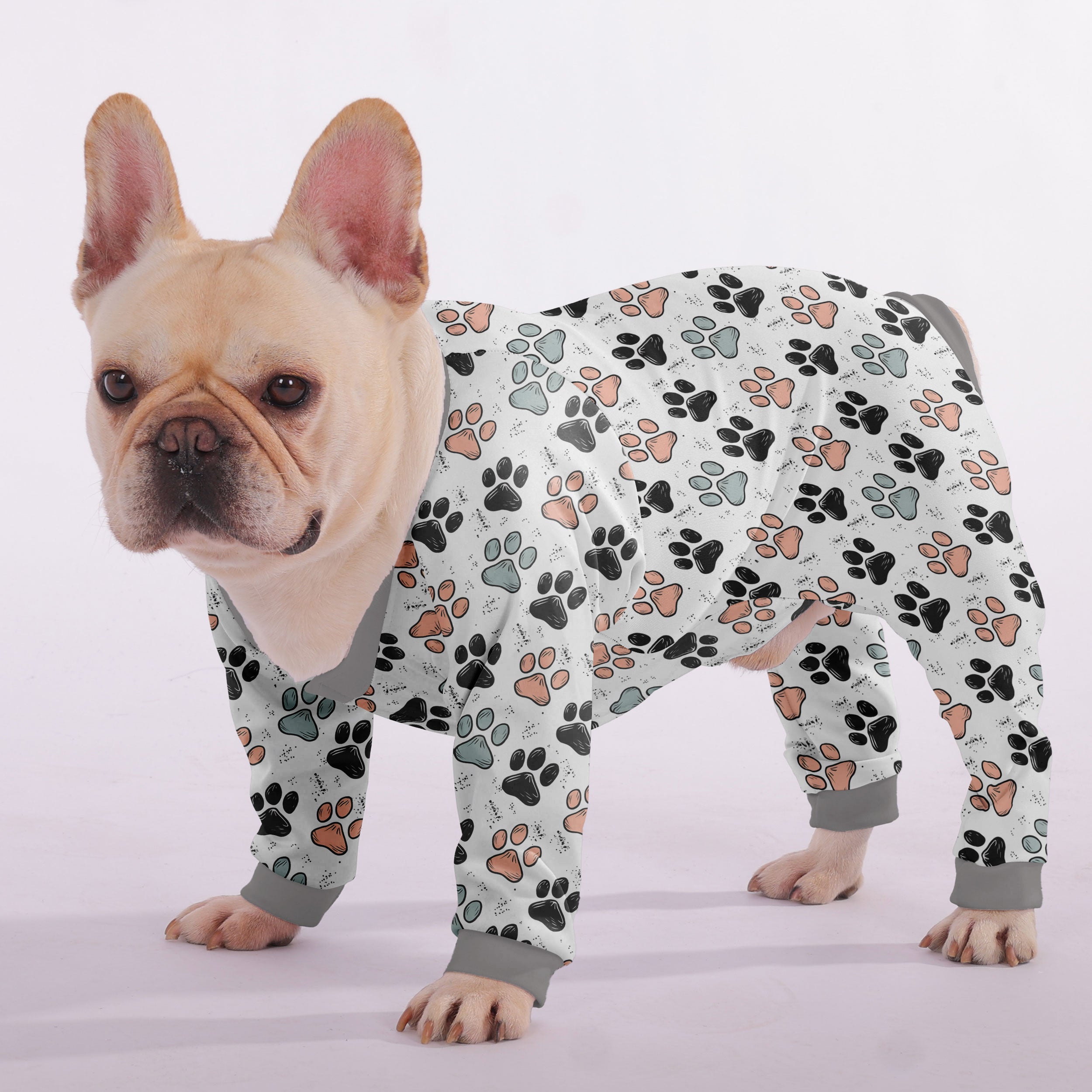 Cozy Street-Ready Frito - Frenchie Pajama for Dog Owners Stylish