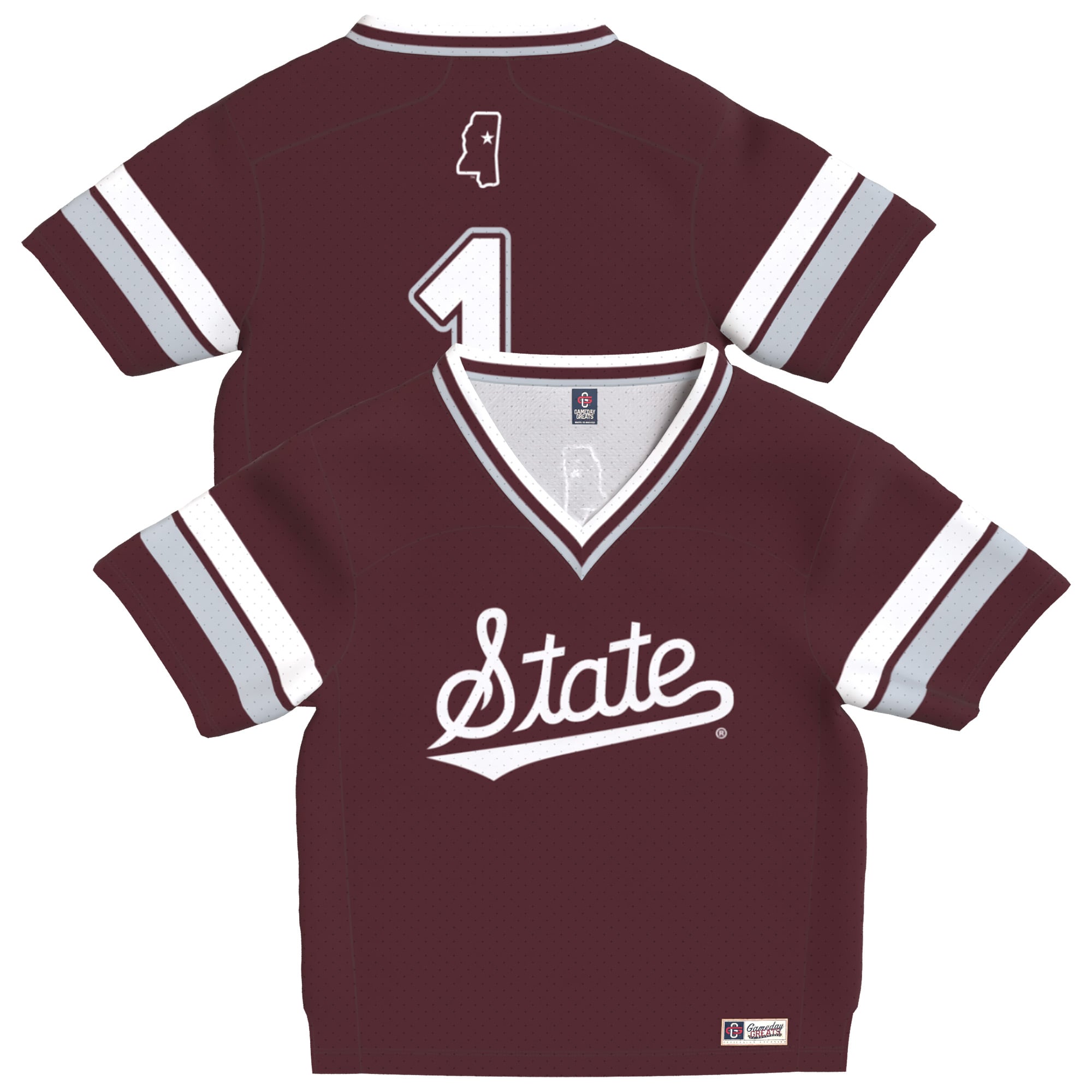 Infant Maroon Mississippi State Bulldogs Lightweight Collegiate Football Fashion Jersey