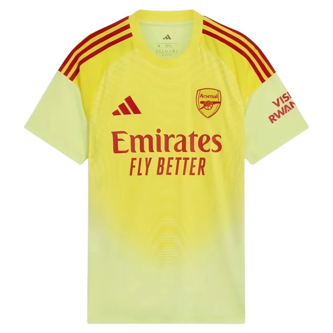 Official Licensed Arsenal Arsenal Home Goalkeeper Shirt Yellow Arr...