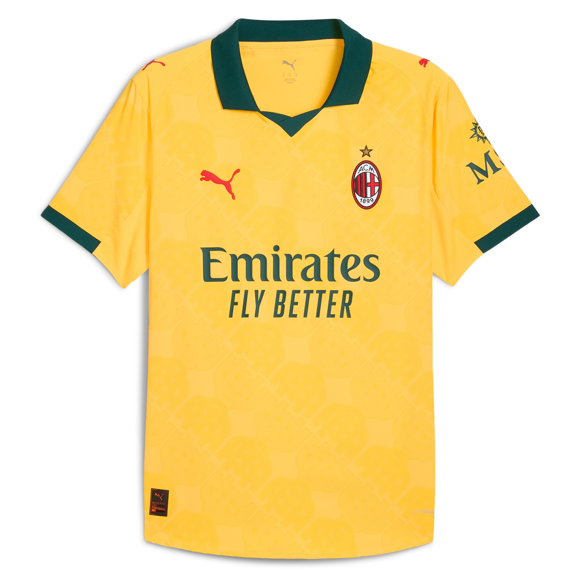 [SJH] AC Milan 2025/26 Third Authentic Jersey - Yellow