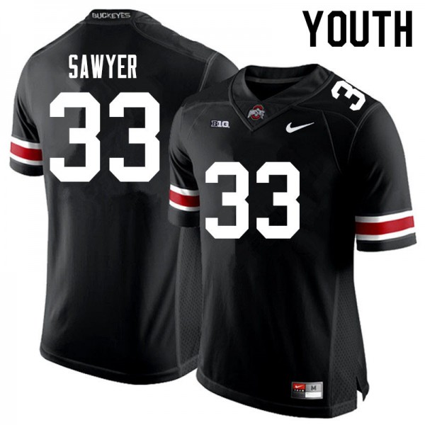 Youth Ohio State Buckeyes Jack Sawyer #33 Nike Black Performance