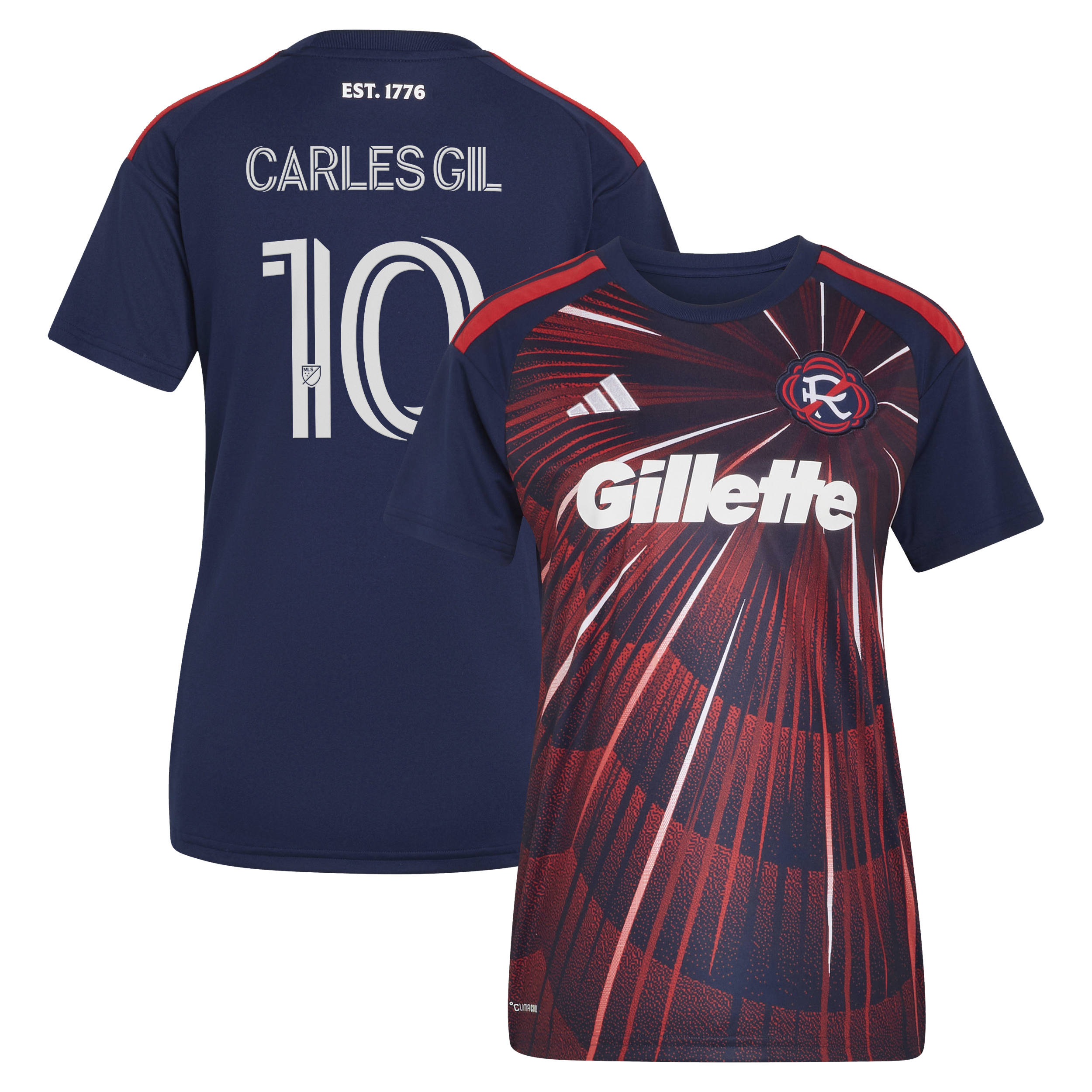 [SJH] Youth Carles Gil New England Revolution Women's 2026 Independence Day Replica Jersey - Blue