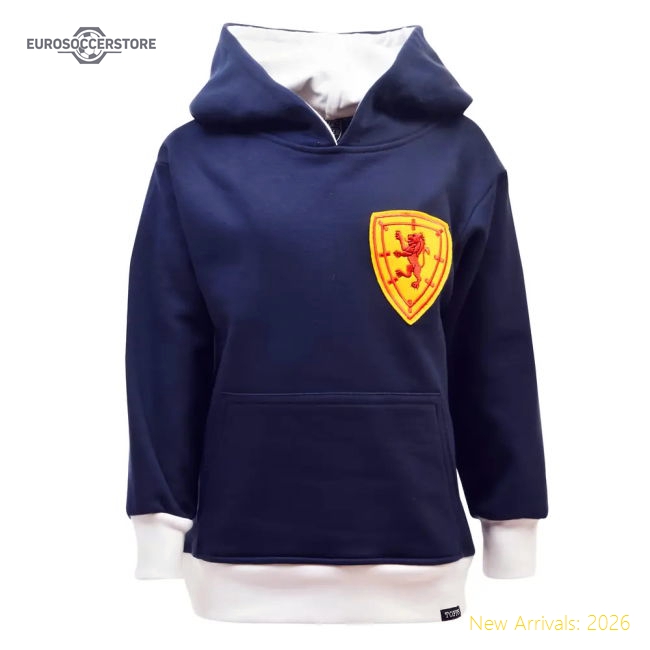 Kids Scotland Hoodie - Navy/White