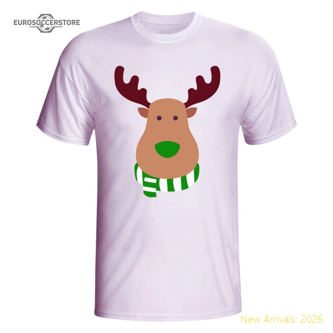 Real Betis Rudolph Supporters T-Shirt (White) - Kids For Men And Women