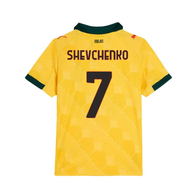 2025-2026 ACM Third Shirt (Kids) (Shevchenko 7) Durable Stitching