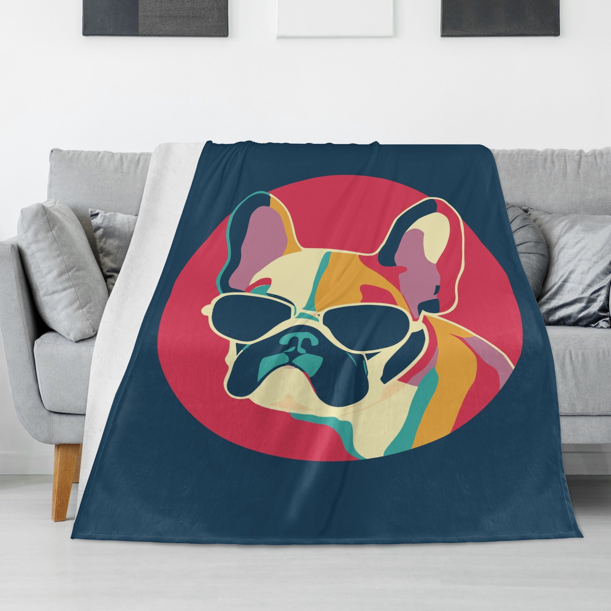 French Bulldog Oliver Blanket Cute Frenchie Essential