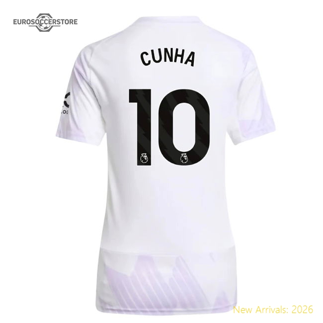 Stylish Man Utd Womens Jersey Cunha 2025-2026 Advanced Textile