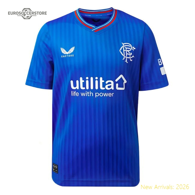 Rangers Children 2023 Home Jersey Shirt Football Fan Supporter Collection