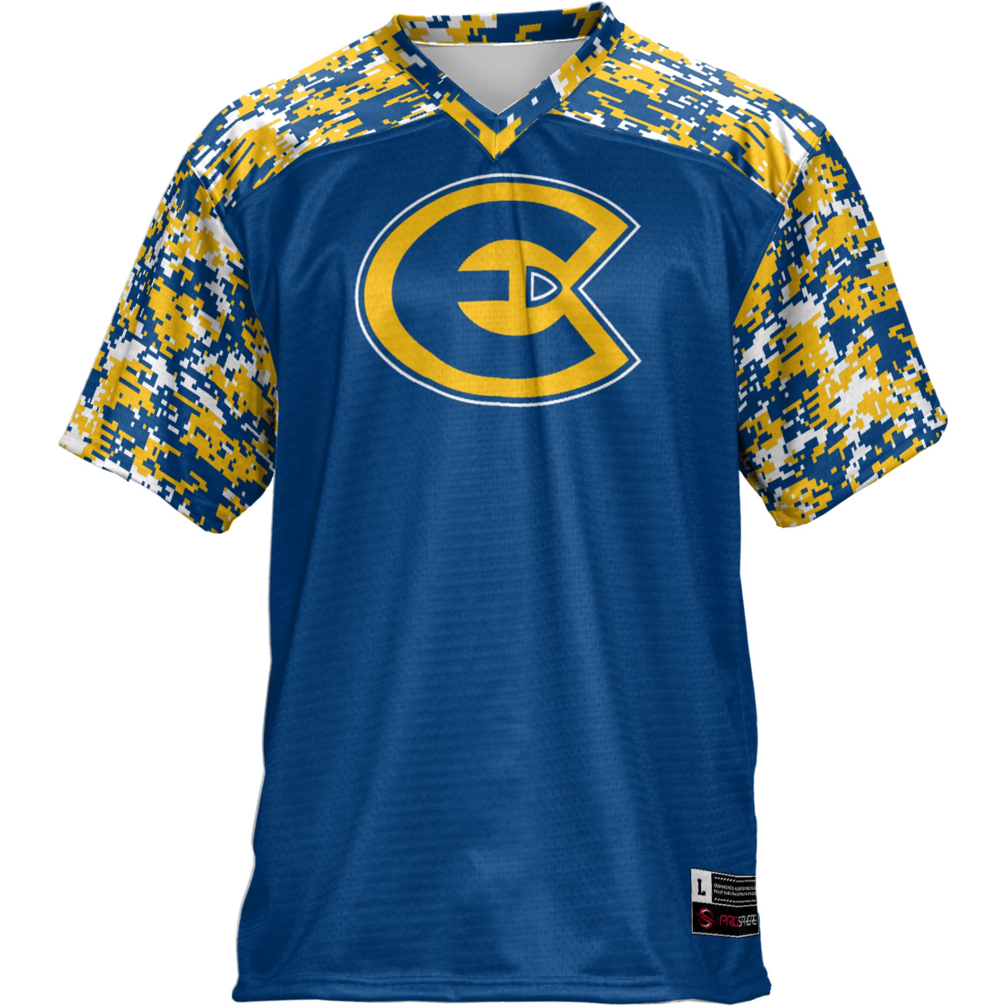 Men's Navy Wisconsin Eau Claire Blugolds Football Jersey