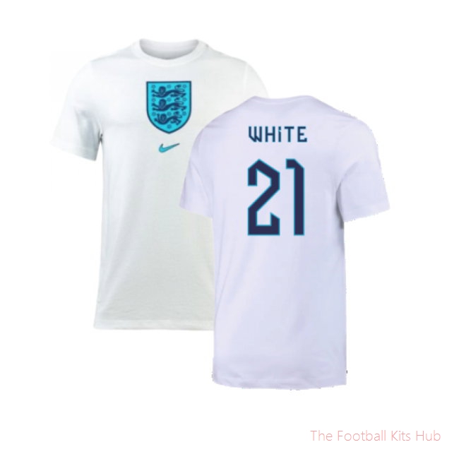 2022-2023 England Crest Tee (White) (White 21)