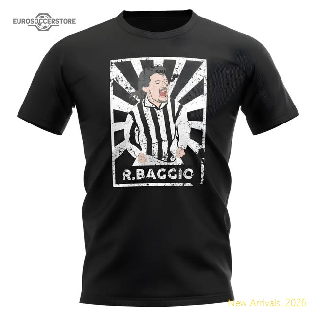 Roberto Baggio Bianconeri Legend Series Casual Tee (black)