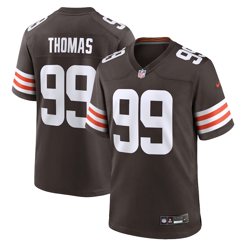 None Cameron Thomas CLE Browns Victory Top-Grade Jersey Football Appar