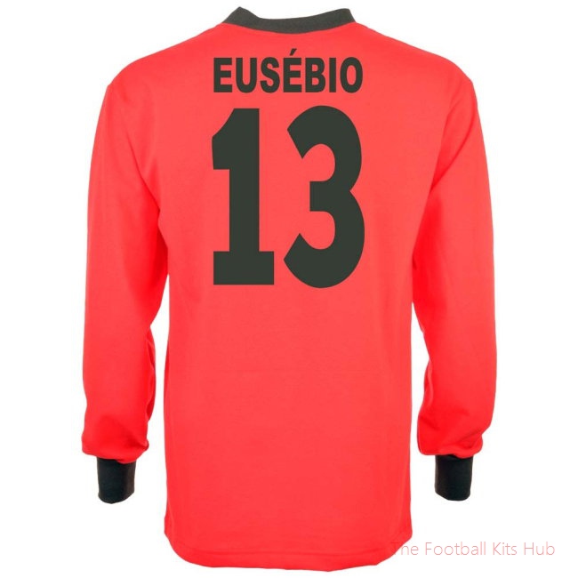 Portugal 1966 World Cup Eusebio 13 Retro Football Shirt