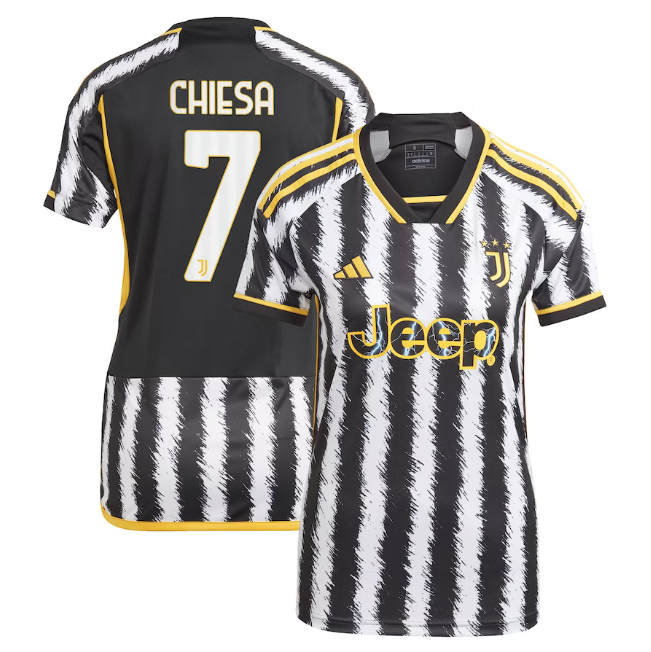 2324 Juventus Home Soccer Jersey Women's Football Shirt - CHIESA 7 -