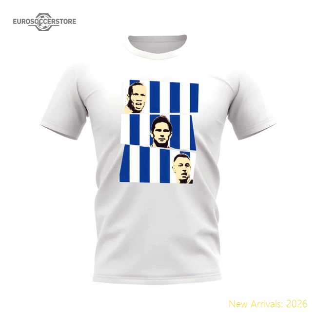 Premium Drogba Lampard Terry Chelsea Trio T-shirt (white) - Premium