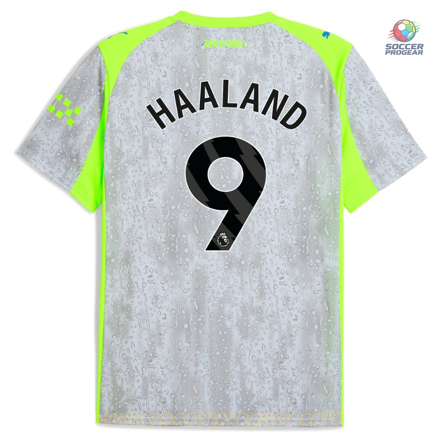 Manchester City Third Child Kit Shirt 2025-2026 Season Haaland