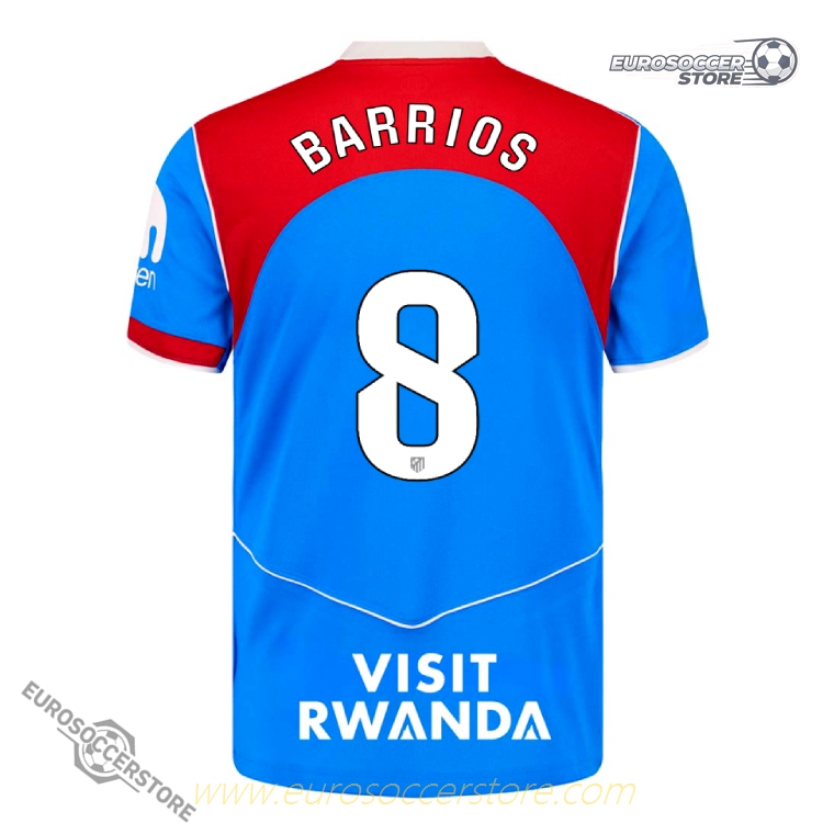Atletico Madrid 2025-26 Third Jersey with BARRIOS 8 Printing