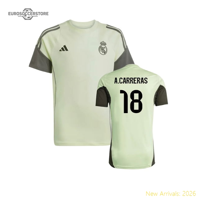Premium 2025-2026 Real Madrid Training Tee (almost Lime)
