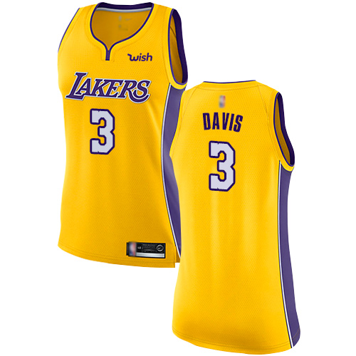 LA Lakers #3 Anthony Davis Professional 2024 Icon NBA Jersey - Gold