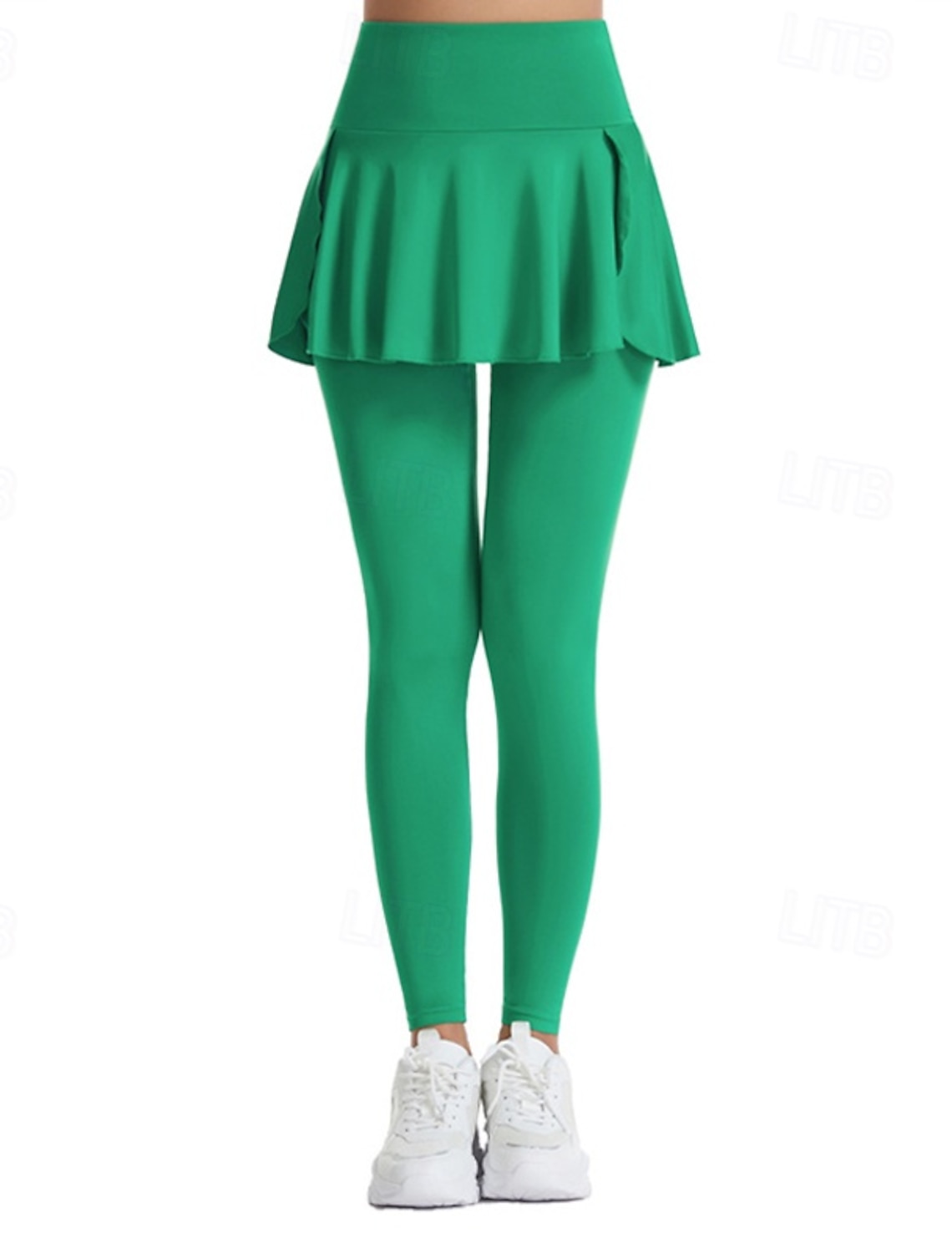 Women's Solid Colored Casual Skirt Tennis Skirt with Leggings Pleated Side Pockets Quick Dry Tennis Golf Pickleball Bottoms Black White Purple Tennis Clothing