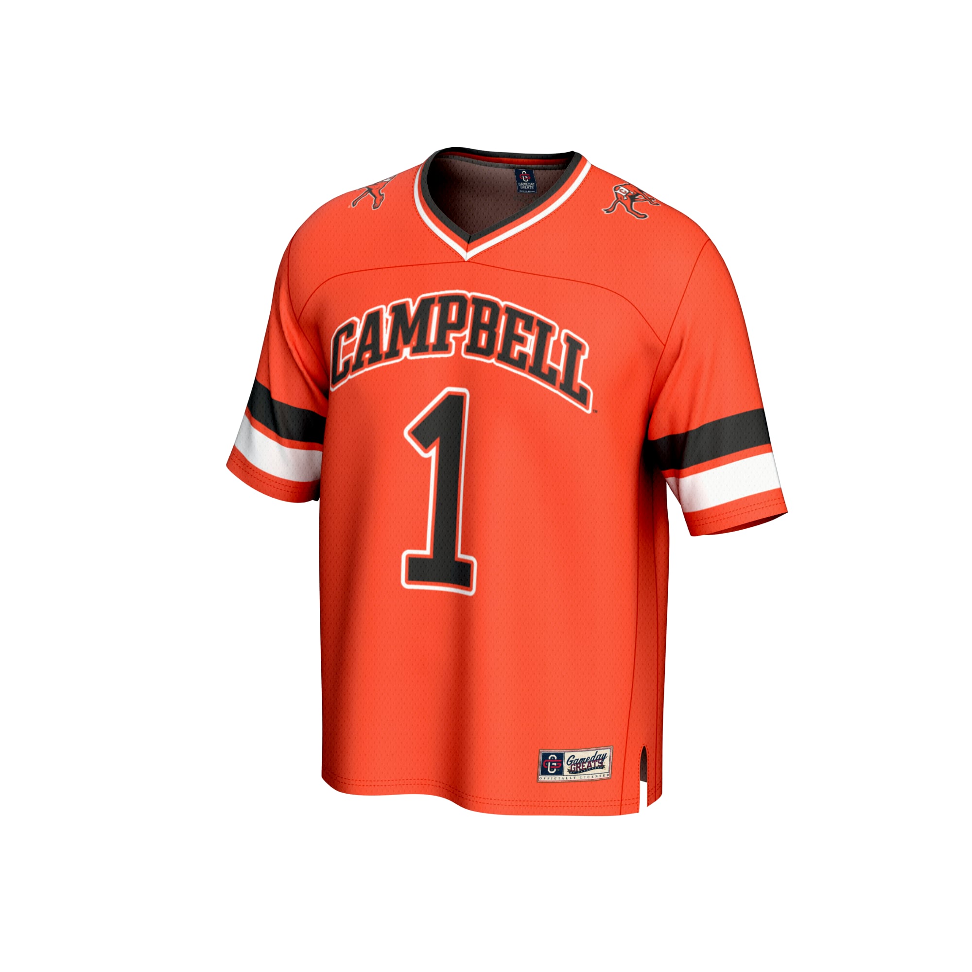 #1 Orange Campbell Fighting Camels Lightweight Collegiate Football Fashion Jersey