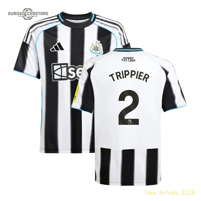 Child-friendly Kids Newcastle Trippier Jersey 2025-2026 Stretchy
