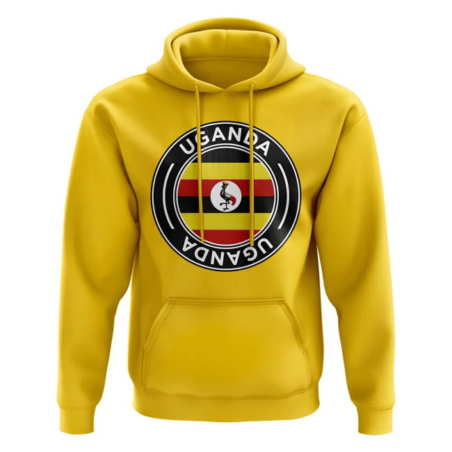 Collector'S-Item Uganda Football Badge Hoodie (Yellow) Limited-Edition