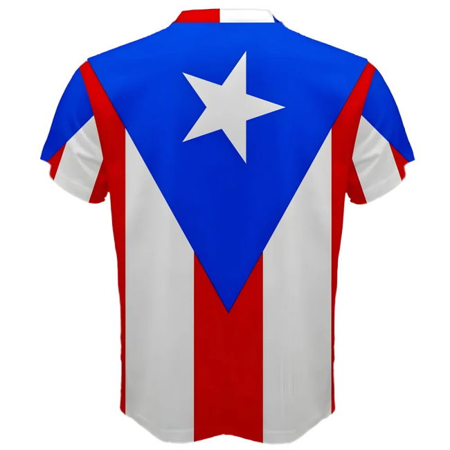 Collector'S-Item Limited-Edition Puerto Rico Flag Sublimated Sports