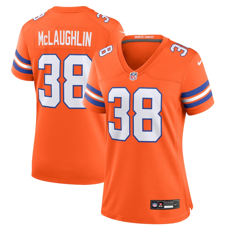 None Jaleel McLaughlin DEN Broncos Victory Official Jersey for NFL Fan